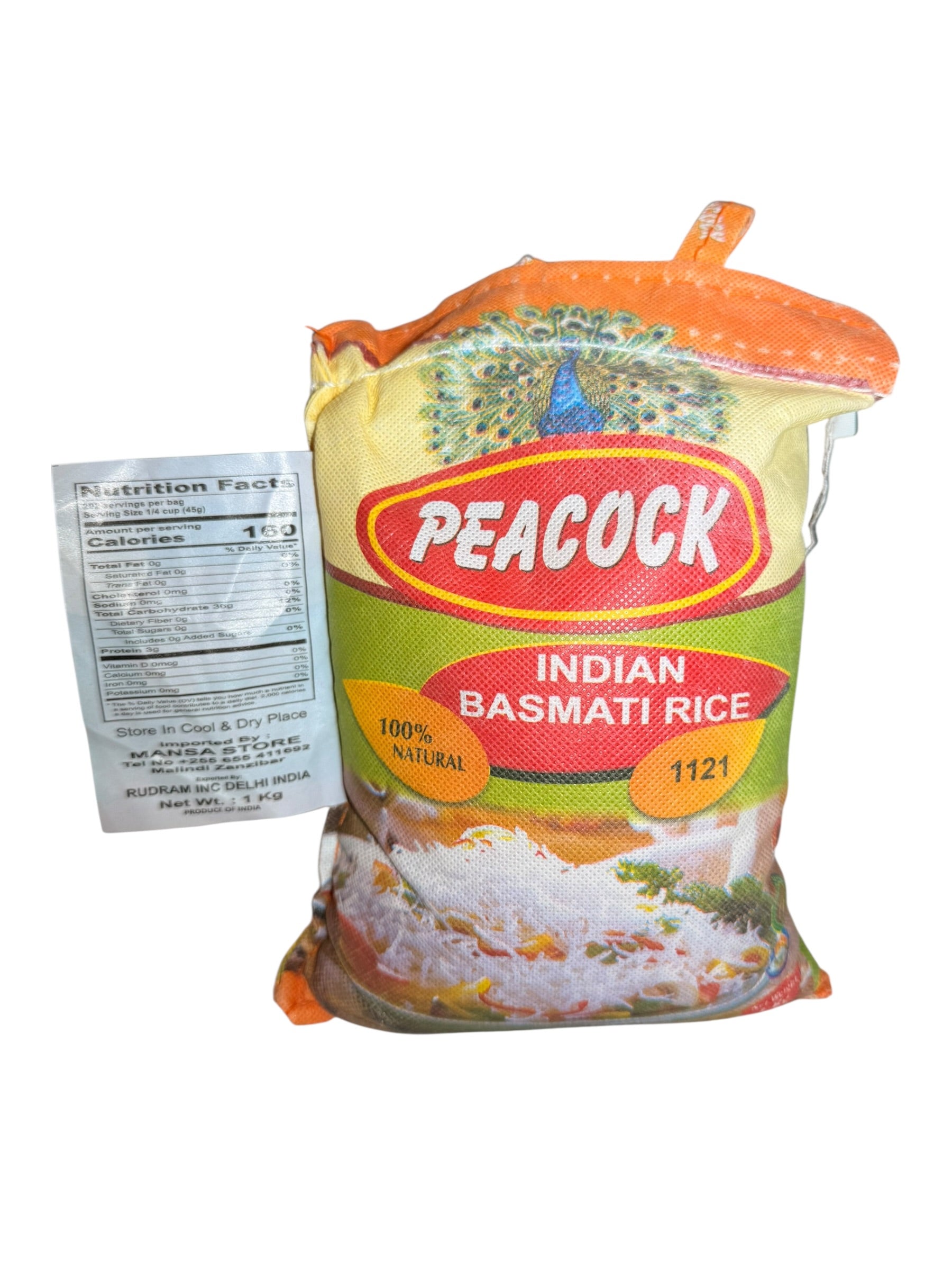 Peacock Indian Basmati Rice (1 kg)